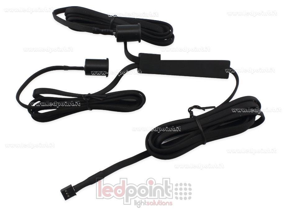 Sensor de Doble Apertura de Puertas/Portones 12-24V, 1 canal 3A, Control Maestro SN-NT-DM-02E